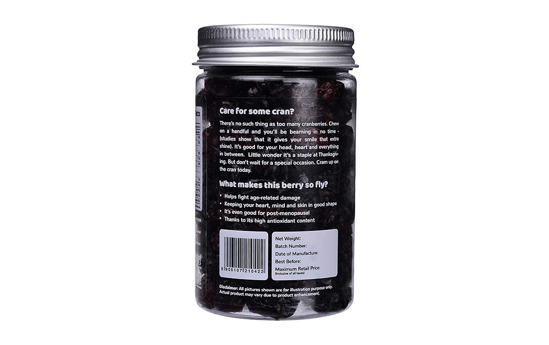 Flyberry Gourmet Classic Cranberries    Glass Jar  100 grams